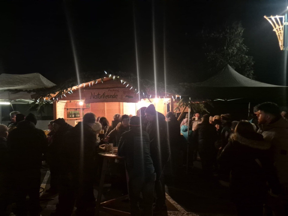 Voll Betrieb bei der Ausgabe